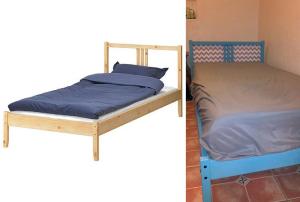 Before and After Ikea Bed Makeover